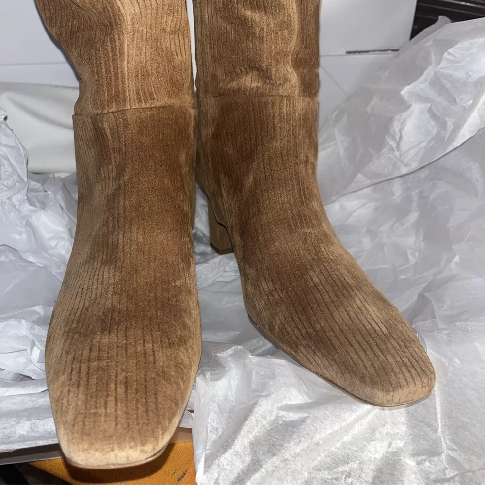 3.1 Phillip Lim Tess Suede Square Toe Boot MSRP $895 EUR 41 Best Fit 10.5 US New - Picture 3 of 10